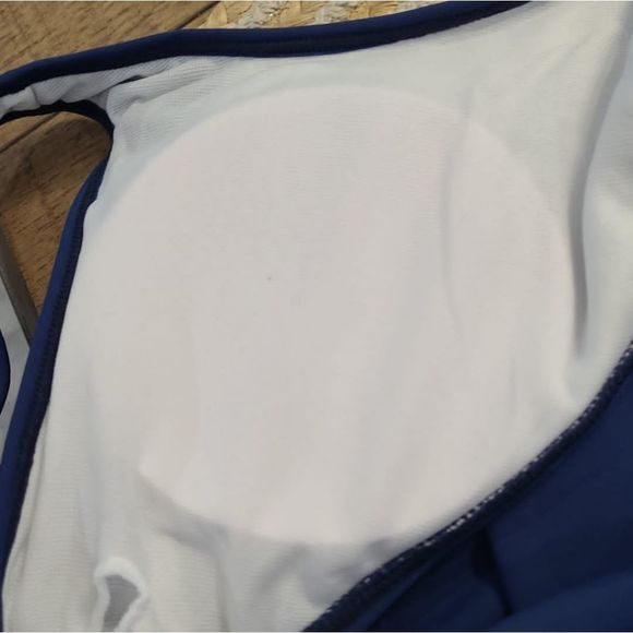 WOMEN'S HIGH NECK TWO PIECE BATHING SUITS TOP - Picture 10 of 11